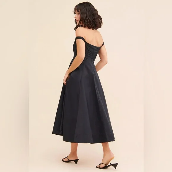 Free People Alinda Midi Dress - Black - Picture 3 of 8